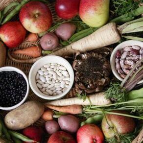 legumi e verdure per la dieta mediterranea