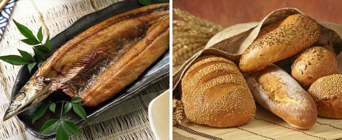 pesce e pane dopo la rimozione della cistifellea